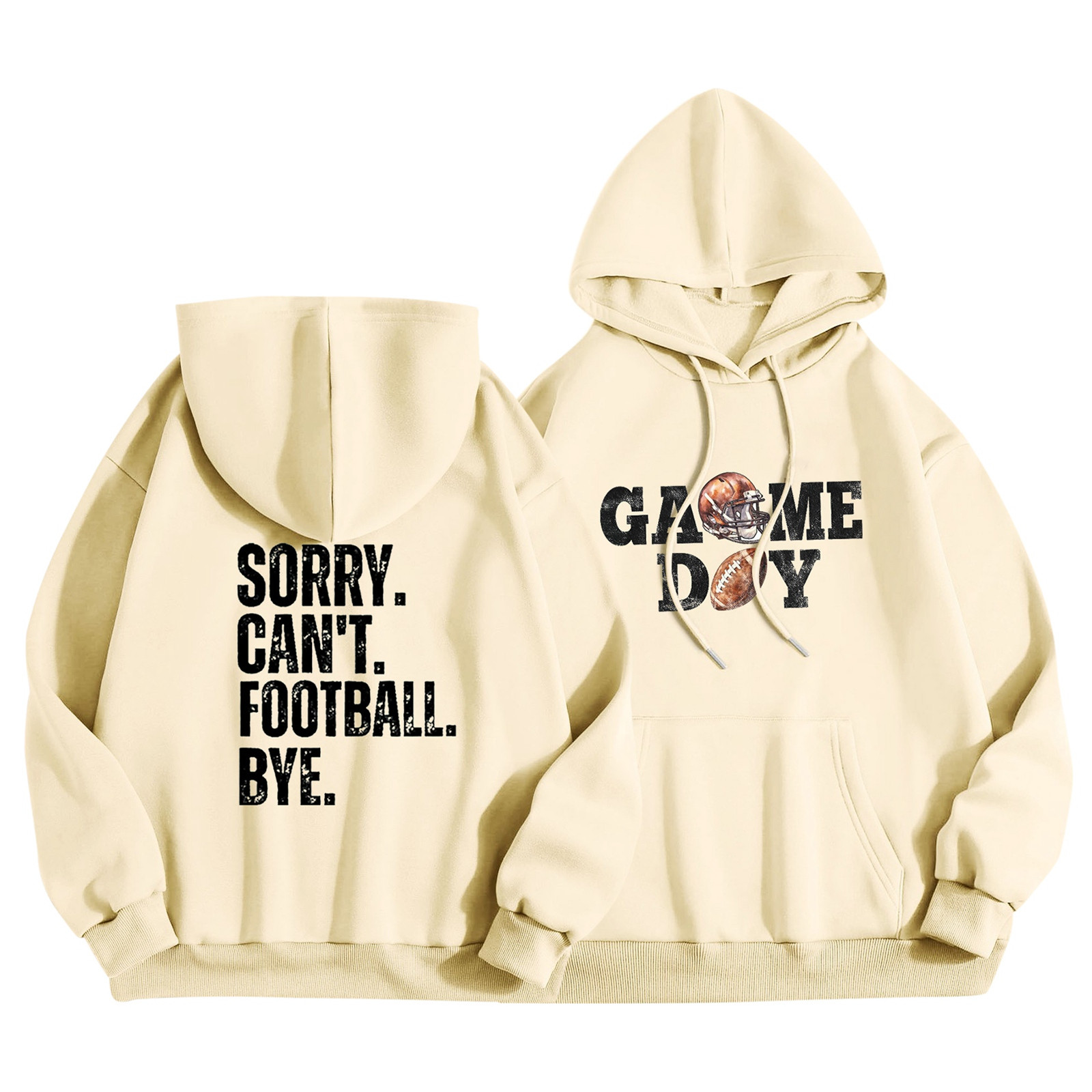 SCSAlgin Womens Baseball Hoodies Long Sleeve Casual Athletic Loose Pullover Baseball Mom Sweatshirts with Pockets